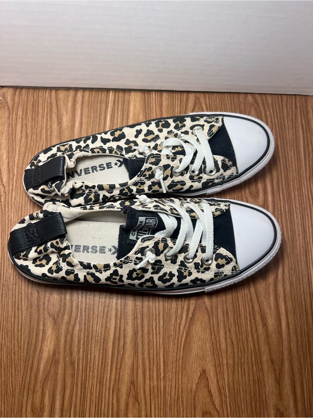 Converse Chuck Taylor Shoreline Leopard Print Sneakers Women’s Size 9.5 - Picture 2 of 7